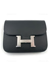 HERMES Black Constance Slim Epsom Leather Palladium Hardware