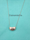 Tiffany 
Co Elsa Peretti 925 Silver 18mm Large Bean Necklace