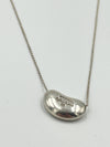 Sold-Tiffany 
Co Elsa Peretti 925 Silver 18mm Large Bean Necklace