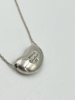 Sold-Tiffany 
Co Elsa Peretti 925 Silver 18mm Large Bean Necklace