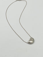 Sold-Tiffany 
Co Elsa Peretti 925 Silver 18mm Large Bean Necklace