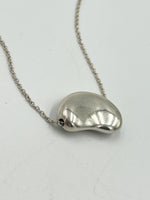 Sold-Tiffany 
Co Elsa Peretti 925 Silver 18mm Large Bean Necklace