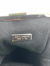 DOLCE 
GABANNA Vintage Wool Evening Shoulder Clutch