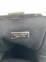 DOLCE 
GABANNA Vintage Wool Evening Shoulder Clutch