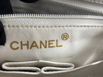 CHANEL Classic Lambskin Chain Mini Square Flap Bag White/ Gold hardware