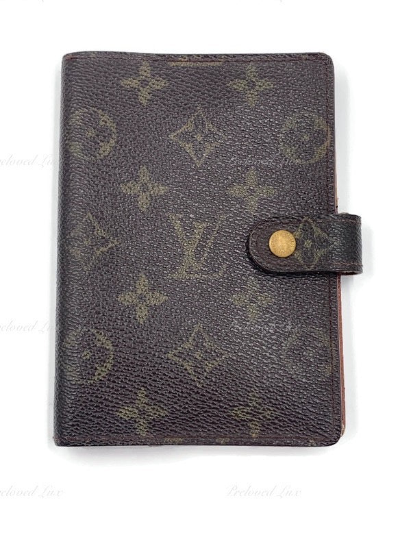 LOUIS VUITTON Monogram Canvas Small Ring Agenda PM