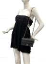 Sold-CHANEL Vintage Lambskin Small Full Flap Bag black/gold hardware