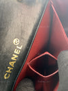 Sold-CHANEL Vintage Lambskin Small Full Flap Bag black/gold hardware