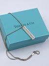 Tiffany 
Co 925 Silver 1837 Bar Pendant with Necklace