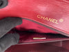 CHANEL Classic Lambskin Double Flap Medium Square Bag Black / Gold Hardware