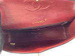 CHANEL Classic Lambskin Double Flap Medium Square Bag Black / Gold Hardware