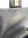 CHANEL Classic Lambskin Double Flap Medium Square Bag Black / Gold Hardware