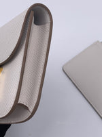 HERMES Gris Pale (light grey) Constance Slim Epsom Leather Gold Hardware