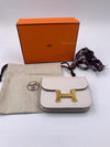 HERMES Gris Pale (light grey) Constance Slim Epsom Leather Gold Hardware