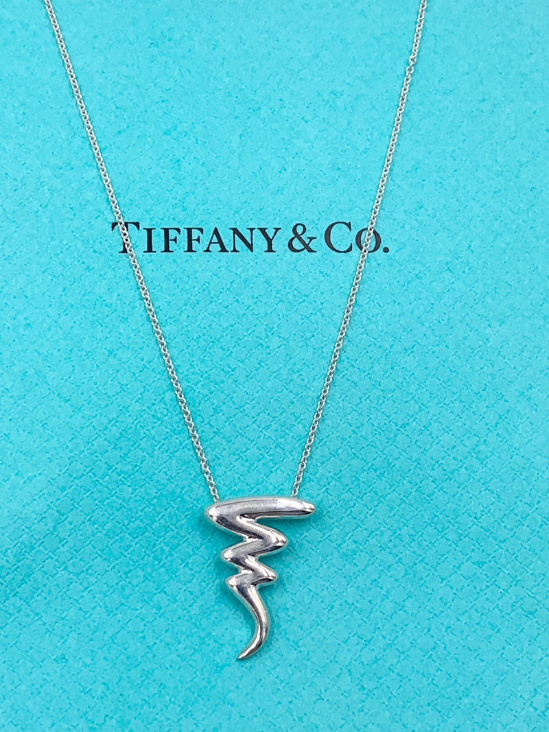 Tiffany 
Co 925 Silver Paloma Picasso Scribble Necklace