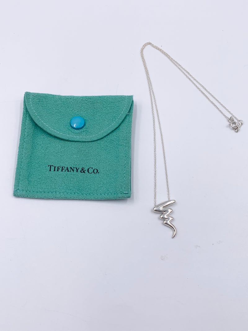 Tiffany 
Co 925 Silver Paloma Picasso Scribble Necklace