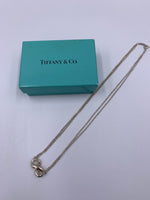 Tiffany 
Co 925 Silver Infinity Pendant with Double Chain Necklace