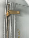 CHANEL Grey Lambskin Mini Rectangular Pearl Crush Flap Bag