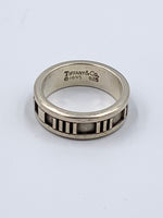 Tiffany 
Co 925 Silver Atlas Medium Ring Size 6