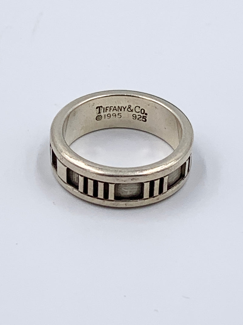 Tiffany 
Co 925 Silver Atlas Medium Ring Size 6