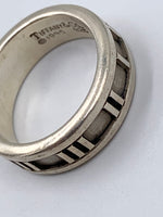 Tiffany 
Co 925 Silver Atlas Medium Ring Size 6