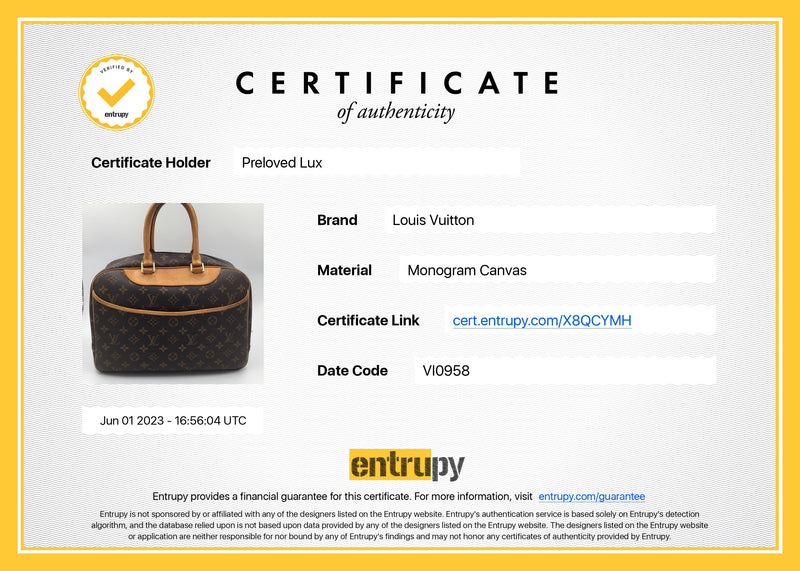 LOUIS VUITTON Monogram Deauville Large Travel Bag