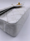 Sold-CHANEL Small Classic Double Flap Bag White with Gold Hardware