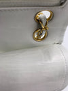 Sold-CHANEL Small Classic Double Flap Bag White with Gold Hardware