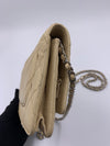 Sold-CHANEL CC Wallet-on-the-chain WOC Caviar Crossbody Bag - Beige