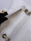 Sold-CHANEL Small Classic Double Flap Bag White with Gold Hardware