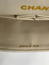 Sold-CHANEL Small Classic Double Flap Bag White with Gold Hardware