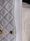 Sold-CHANEL Small Classic Double Flap Bag White with Gold Hardware