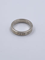 Sold-Tiffany 
Co 925 Silver 1837 Narrow Ring Size 6