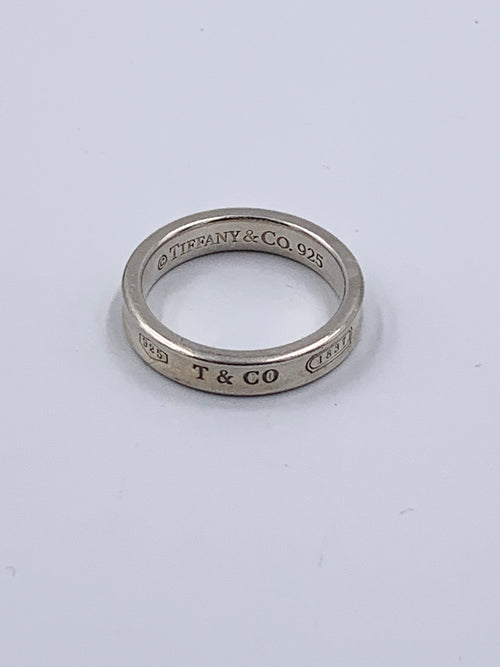 Sold-Tiffany 
Co 925 Silver 1837 Narrow Ring Size 6