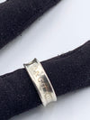 Sold-Tiffany 
Co 925 Silver 1837 Medium Ring Size 6