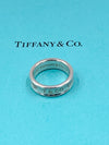 Sold-Tiffany 
Co 925 Silver 1837 Medium Ring Size 8