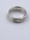 Sold-Tiffany 
Co 925 Silver 1837 Medium Ring Size 8