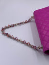 Sold-CHANEL Valentine Flap in Purple Silver Hardware Shoulder Bag