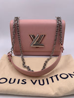 LOUIS VUITTON Epi Twist MM Pink Shoulder Bag Crossbody Bag