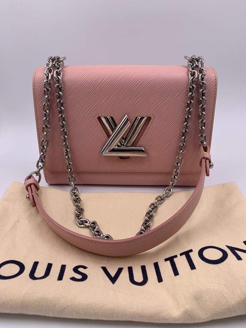 LOUIS VUITTON Epi Twist MM Pink Shoulder Bag Crossbody Bag