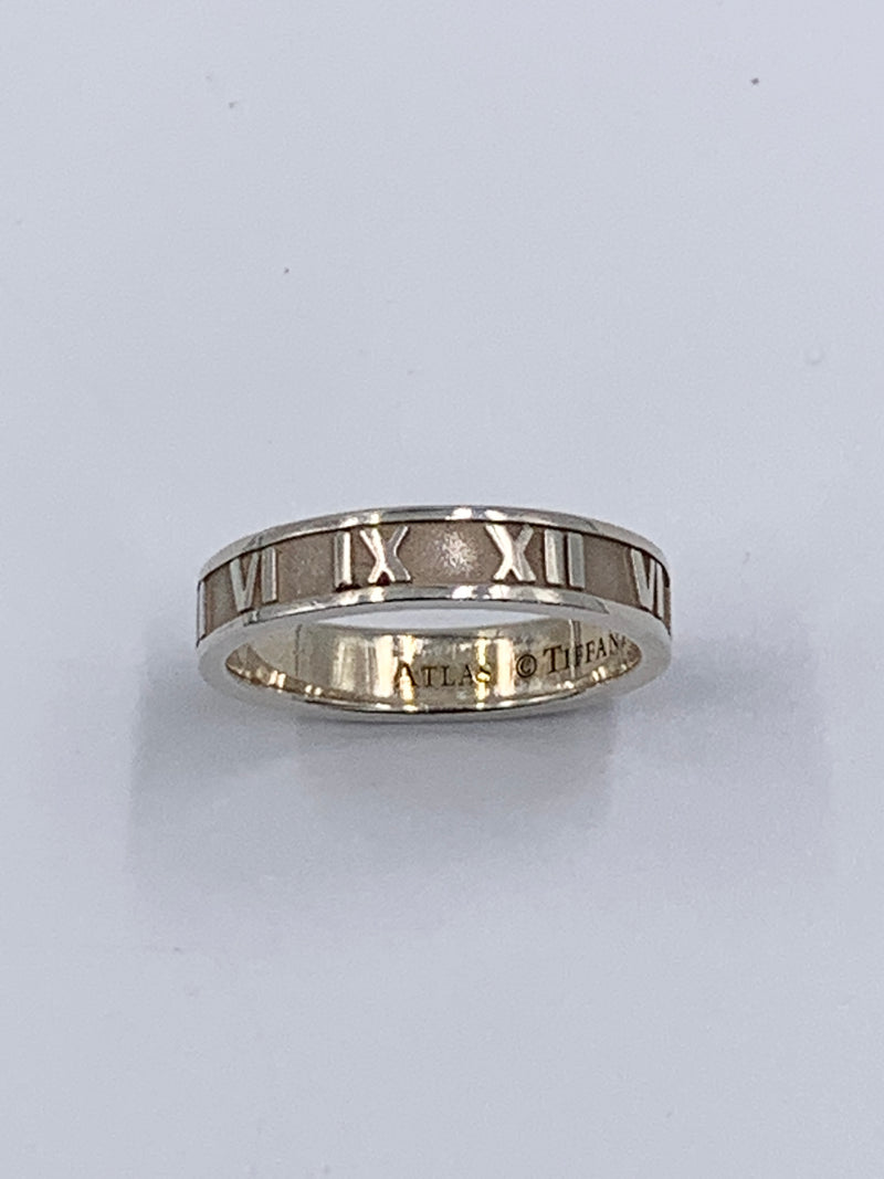 Sold-Tiffany 
Co 925 Silver Atlas Narrow Ring Size 6