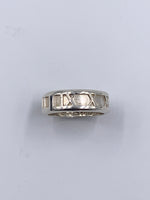 Sold-Tiffany 
Co 925 Silver Atlas Medium Ring Size 6