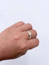 Sold-Tiffany 
Co 925 Silver Atlas Medium Ring Size 6