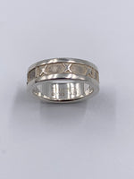 Tiffany 
Co 925 Silver Atlas Medium Ring Size 5 3/4 (5.25)