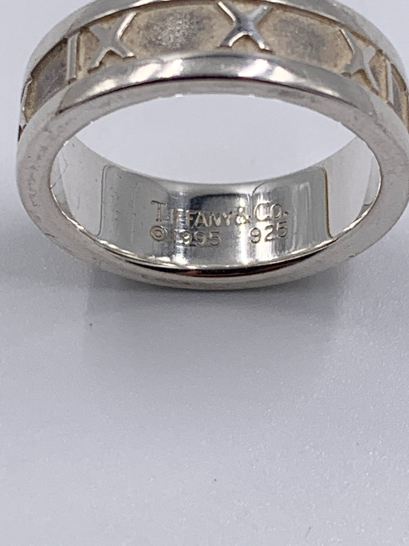 Tiffany 
Co 925 Silver Atlas Medium Ring Size 5 3/4 (5.25)