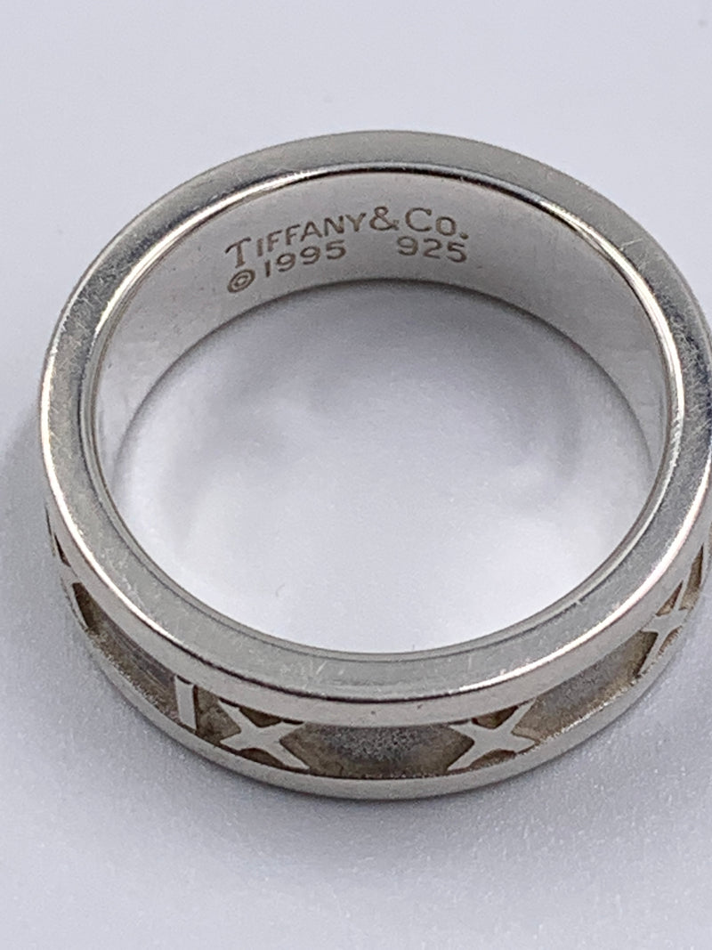 Tiffany 
Co 925 Silver Atlas Medium Ring Size 5 3/4 (5.25)