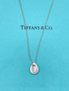 Tiffany 
Co 925 Silver Elsa Peretti Madonna Pendant Necklace