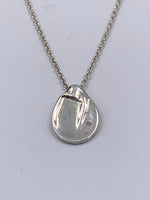 Tiffany 
Co 925 Silver Elsa Peretti Madonna Pendant Necklace