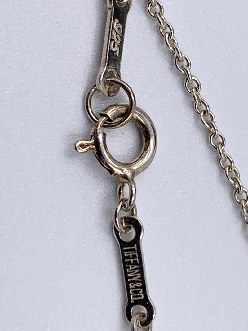 Tiffany 
Co 925 Silver Elsa Peretti Madonna Pendant Necklace