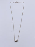 Sold-Tiffany 
Co Elsa Peretti Silver 925 Bean Necklace